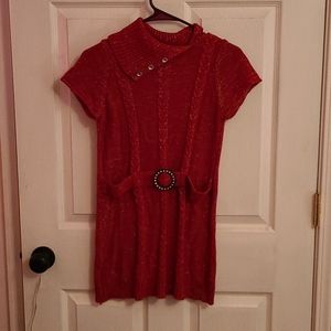 Girls Red Sweater